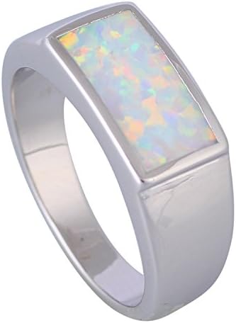 Cherryn Jewelry New Fashion Opal Ring teen girls's Ring White Fire Opal 5 6 7 8 9 R521