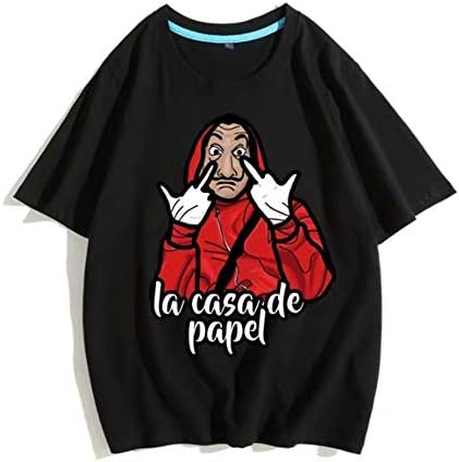 TV Movie Shirt La Casa De Papel T Shirt Funny Dali T Shirt New TV Show Series Casual Men Women Vogue Summer Tops Print Tees Tops Sport Shirt