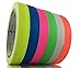 GreyParrot Tape UV Tape Blacklight Reactive, (6 Pack), (6 Colors), 50ft Per Roll, Fluorescent Cloth Tape, Glow in The Dark Tape Under UV Black Light … (1in x 50ft)