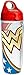 Tervis 1231186 Wonder Woman Colossal Tumbler with Wrap and Red with Gray Lid 24oz Water Bottle, Clear