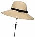 Janrely Women Floppy Sun Beach Straw Hats Wide Brim Packable Summer Cap