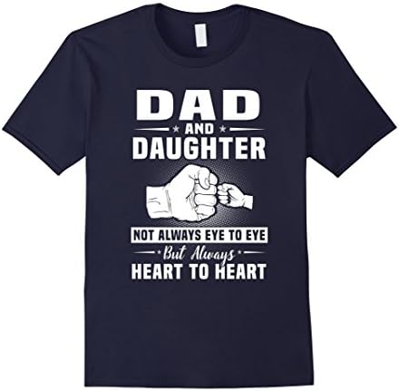 Mens Dad And Daughter Not Always Eye To Eye Shirt XL Navy