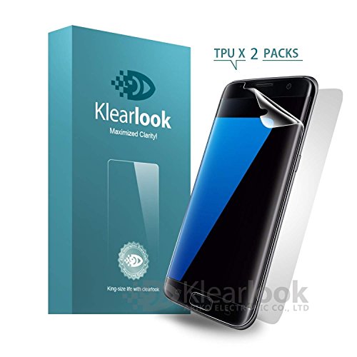 Klearlook [2 pack hd clear tpu] s7 edge screen protecto…