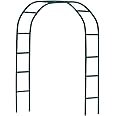 Garden Arch Trellis Army Green Arch 7.9 Ft Durable Metal Garden Arbor for Wedding Decoration Climbing Plants Party (Green)
