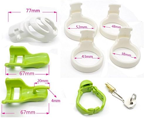 The Bondage Locker Resin Male Chastity Belt, Cage, Mixed Color - Image 4