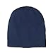 Satin Life Elastic Band Women's Soft Slouchy Satin Lined Hat Beanie Cap (Navy)
