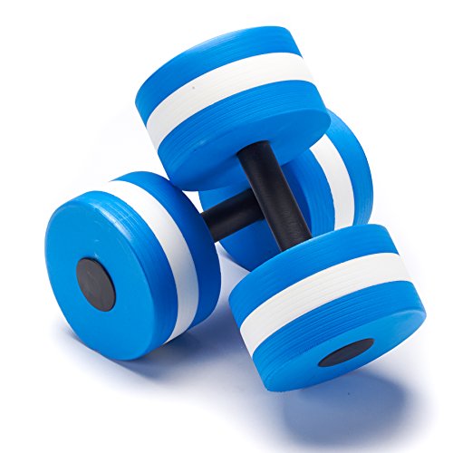 Black Mountain Products Aquatic Exercise Water Dumbbells (Set of 2), Blue
