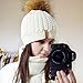 FURTALK Winter Knit Beanie Hats for Women Warm Fur Bobble Pom Pom Hat