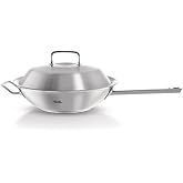 Fissler Original-Profi Collection Stainless Steel 12 Inch, 4.3 Quart Wok with High Dome Metal Lid