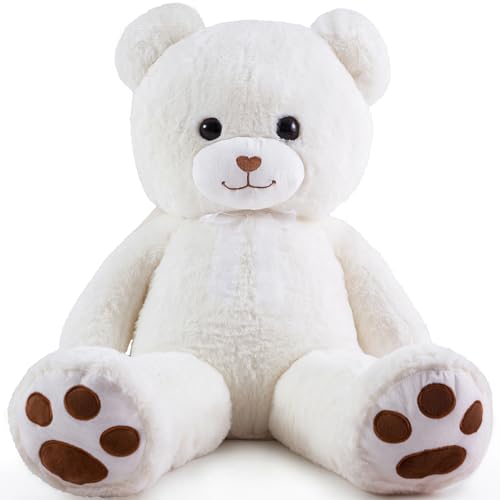 Giant Teddy Bear 36 Inch White Plush