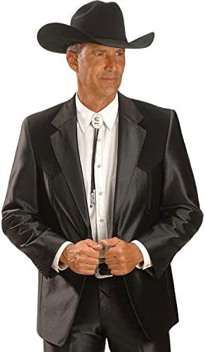 Circle S Men's Boise Western Suit Coat Big and Tall Black 54 R