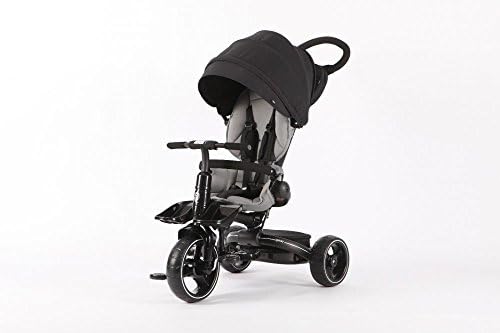 Deluxe Baby Stroller Tricycle Foldable Trike Grows with Your Kids from 10 Months to over 4 Years Old Enjoys the Newest Design and Latest Robot Welding Technology (black)