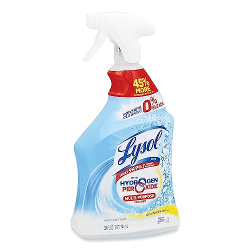 Lysol Cleaner Hydrogen Peroxide MultiPurpose Cleaner Spray, Citrus, 32 Fluid Ounce Pricepulse