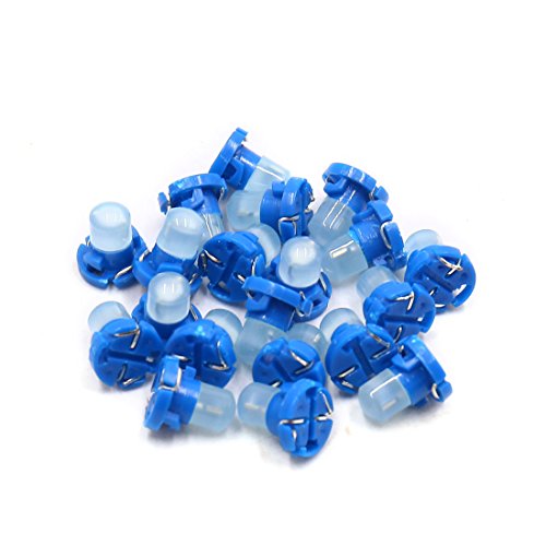 uxcell 20Pcs T4.2 Blue LED Dashboard Panel Gauge Light Lamp Bulb for Car Interior
