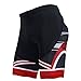 sponeed Biking Shorts Men Padded Tights Bicycle Pants Triathlon Mountain Bike US S Red Multi