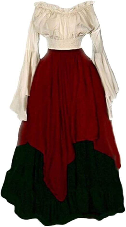 amazon vestito rosso lungo