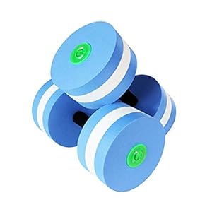 Sotoboo 1 Pair Fitness Barbells Foam Dumbbells for Swimming Swim Fitness Training Water Dumbbell Foam Floats for Pool Aerobics Exercise Swimming Training