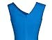MUXXN Women's Irregular Neckline Sheath Fit Rockabilly Dress (M Color Blue)