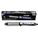 Berta Curling Iron Brush Professional Travel Dual Voltage, Hair Curler 3 in 1 Round Hot Ceramic Toumaline, Hair Straightener Heat Curling Wand Salon, Flat Iron LED Anti-Scald Cool Tip, Purple
