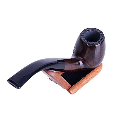 Home-organizer Tech Hand Carved Wooden Smoking Pipe Tobacco Pipe with Pipe Accessories True Man's Essential Fashion Decoration Choice (Wooden) - Thumbnail 2