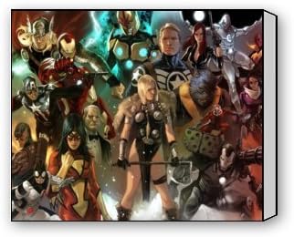 Home Contemporary Marvel Comics Characters Canvas Prints Wall Art for Home Decor Wall Decorations For Living Room Bedroom Office Each Panel Size:20x16inch