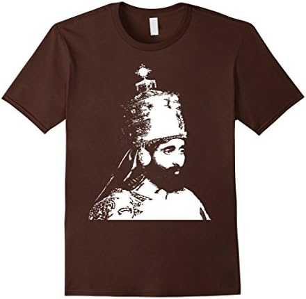 Mens The King Stands Haile Selassie Crown XL Brown
