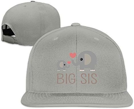 Big Sis Elephants Flat Brim Baseball Hat