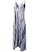 JayJay Women Fall Season Sleeveless Tie Dye Maxi Long Dress With Pocket,NAVY,L