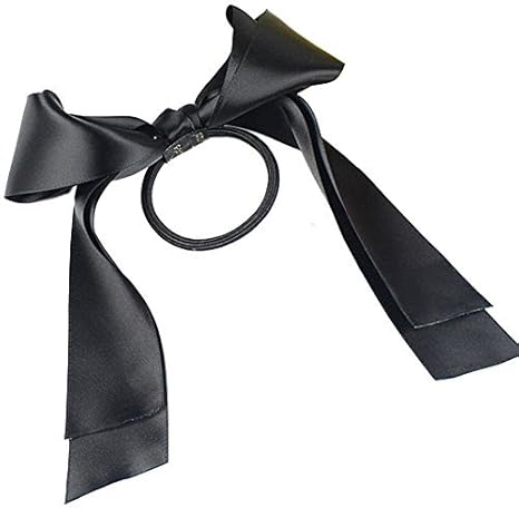 Amazon Com Fashion Women Black Rope Ribbon Bow Knot Elastic