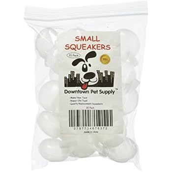 Pet Supplies : 20-Count, Squeaker Stuffies Brand, Medium, 1 3/4", 44
