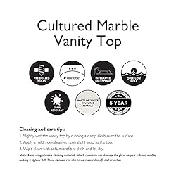 Design House 586164 Cultured Marble Vanity Top
