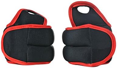 Pair of Black Wrist Ankle Hand Weights Exercise Fitness Home Gym Strength Training Tone 0.5kg 1kg 1.5kg 2kg 3kg 4kg 5kg 6kg