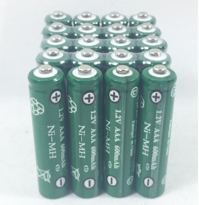 Solar Light AAA Ni-Mh 600 mAh Rechargable Batteries ( Pack of 20)