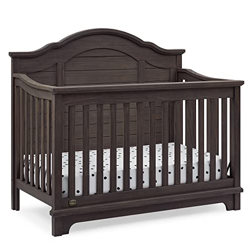 Delta Children Simmons Kids Asher 6in1 Convertible Crib with Toddler Rail, Greenguard Gold