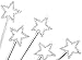 Kidsco Mini Fairy Star Princess Wands Pack of 12 - 5 Inches, Color Silver, Star Shape with Beads – for Kids, Birthday, Halloween, Princess, Costume, Themed Party, Prize