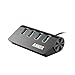 Anker 4-Port USB 3.0 Unibody Aluminum Portable Data Hub with 2ft USB 3.0 Cable for Macbook, Mac Pro / mini, iMac, XPS, Surface Pro, Notebook PC, USB Flash Drives, Mobile HDD and More primary