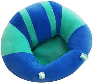 Infant Sofa Baby Sitting Chair Support Sofa Protective Learns to Sit in Safety Seats Cuddle Cushion (Blue)