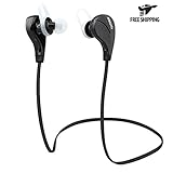 Bluetooth Headphones ANKOVO Wireless Sport Headsets Stereo Sweatproof In-Ear Noise Cancelling Earbuds for Iphone 6, 6s, 6 Plus