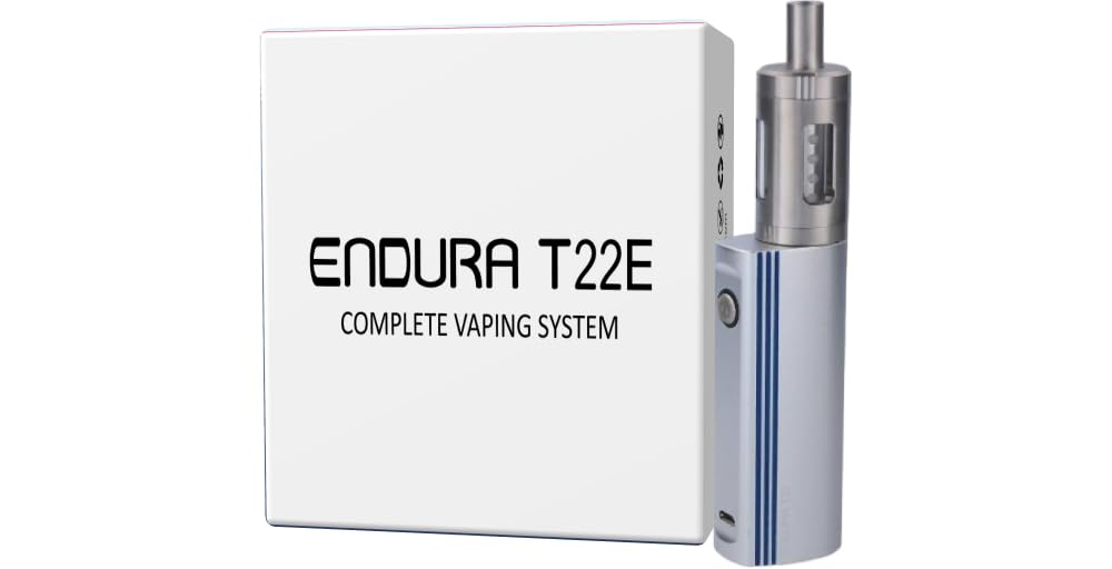 INNOKIN Endura T22E Vaping Kit, Powerful 2000mAh Mod with Prism T18E Tank, Long Lasting Long Battery Life, Precision Control, E Cigarette, E Cig, Starter Kit, No Nicotine (Silver)