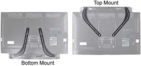 EZ Mounts - Universal Steel Soundbar Speaker Bracket Mount Above or Below TV - Corner Mount