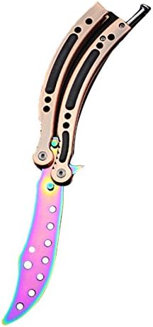 Balight Csgo Practice Butterfly Knife Blunt Blade Trainer for Beginner Improving Skills