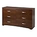 South Shore Step One 6-Drawer Double Dresser, Sumptuous Cherry