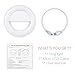Atill Selfie Ring Light, 36 Highlight LED Rechargeable Selfie Ring Flash Fill Light Camera Photography for iPhone 7/6S/6/SE/7 PLus/iPad/Samsung and Other SmartPhones