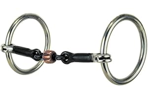 Reinsman 152 Traditional Loose Ring Snaffle with 3-Piece Copper Roller; Stage A