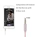 Ephone in-Ear Earbuds Headphones, Metal Magnetic Housing and Wired Bass Stereo Headsets, Earphones with Microphone Apply to 3.5mm Audio Jack - Rose Gold