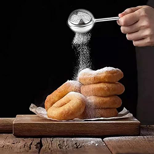 MOKIUER Powdered Sugar Duster 2 PCS, Shaker Dusting Wand for Baking Meringue Powder Sugar
