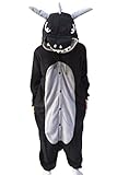 WOTOGOLD Animal Cosplay Costume Unisex Adult Black Dragon Pajamas