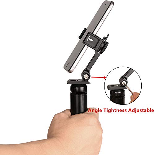 Metal Phone Tripod Mount w Cold Shoe,Woohoto JL1618S,360 Rotated and