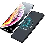 Wireless Portable Charger,10000mAh Fast Charging Power Bank QI Battery Charger Pad External Battery Pack Compatible with iPhone 8/8 Plus,Samaung S7 S8 S9,Note 7 8,iPhone X