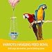 Jim-Hugh Parrots Birds Hanging Feed Bowl Swing Cage Toys Hanging Water Feeding Bowl for Parakeet Cockatiel Cockatoothumb 2